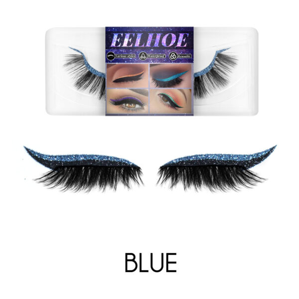 EELHOE glue-free imitation Mink Hair False Eyelashes Self-adhesive False Eyelashes European and American 3d Eyelash eyeshadow Eyeliner - Image 3