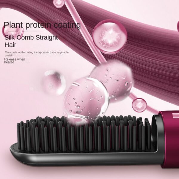 New Wireless Straight Hair Does Not Hurt Negative Ion Mini Portable Dual-purpose Fluffy Artifact Curly Hair Lazy Splint Electric Comb - Image 2