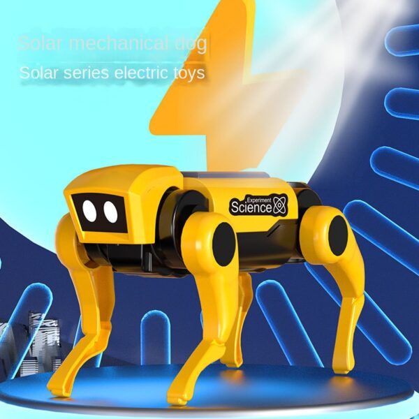 Science And Education Solar Robot Dog Handmade Diy Assembled Scientific Experiment Toy Parent-child Interactive Robot Wholesale - Image 3