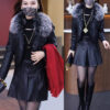 Short Coat For Women Velvet Thickened PU Leather Jacket - Image 3