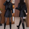 Short Coat For Women Velvet Thickened PU Leather Jacket - Image 2