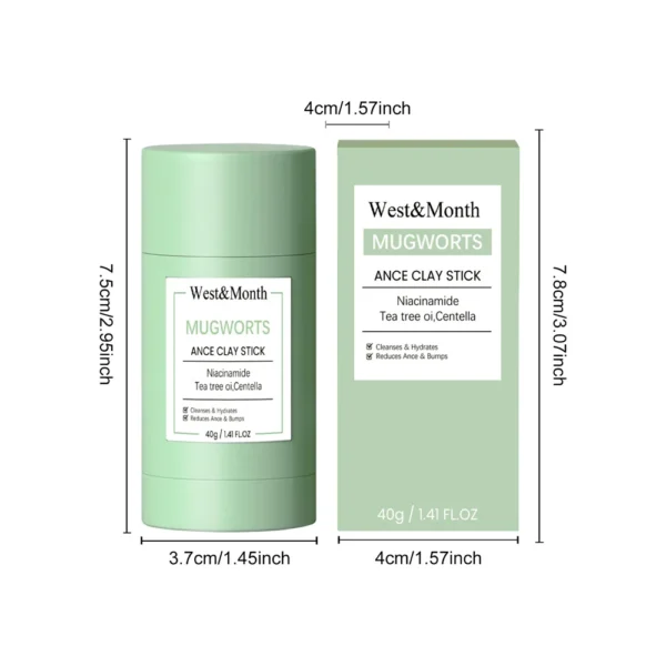 West & Month Blackhead Remove Solid Mud Film Refreshing Skin Cleaning Face Mask Moisturize Control Oil Shrink Pores Skin Care - Image 6