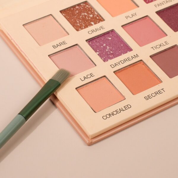 18-color Desert Rose Matte Pearlescent Eyeshadow Palette Earth Color Multi-purpose Color Eyeshadow Palette - Image 3